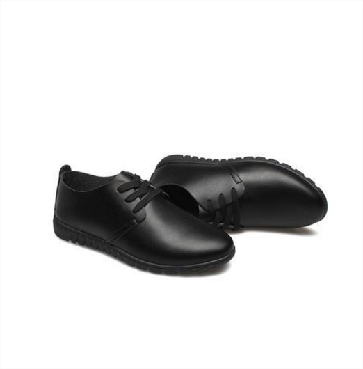 Chaussure noir en cuir