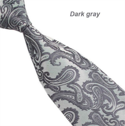 Cravate grise à motifs