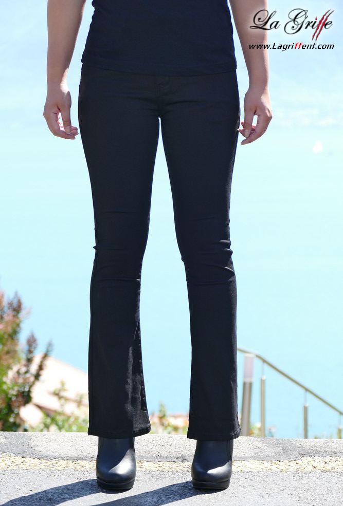 Pantalon noir Push-IN taille haute